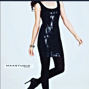 🔥 Like new RARE MAX Studio Specialty Dress Black FORMAL Cocktail SEXY